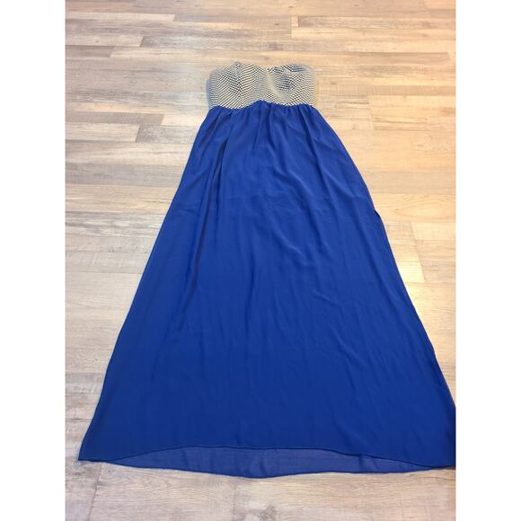 Sweet storm large women's strapless formed bust sheer skirt maxi dress - Picture 1 of 10